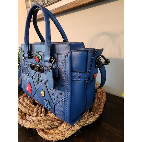 Coach swagger 27 Embellished Canyon Quilt Leathet 55503 - Picture 2 of 16